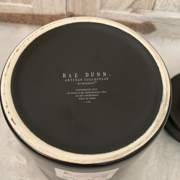 Rae Dunn 2019 Treats Canister in Black - Picture 4 of 7
